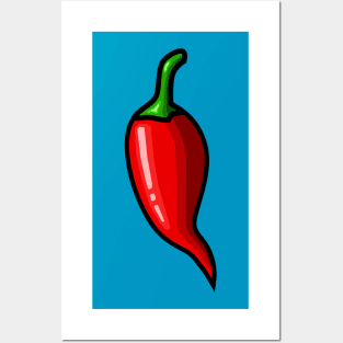 Chili Red Hot Pepper Posters and Art